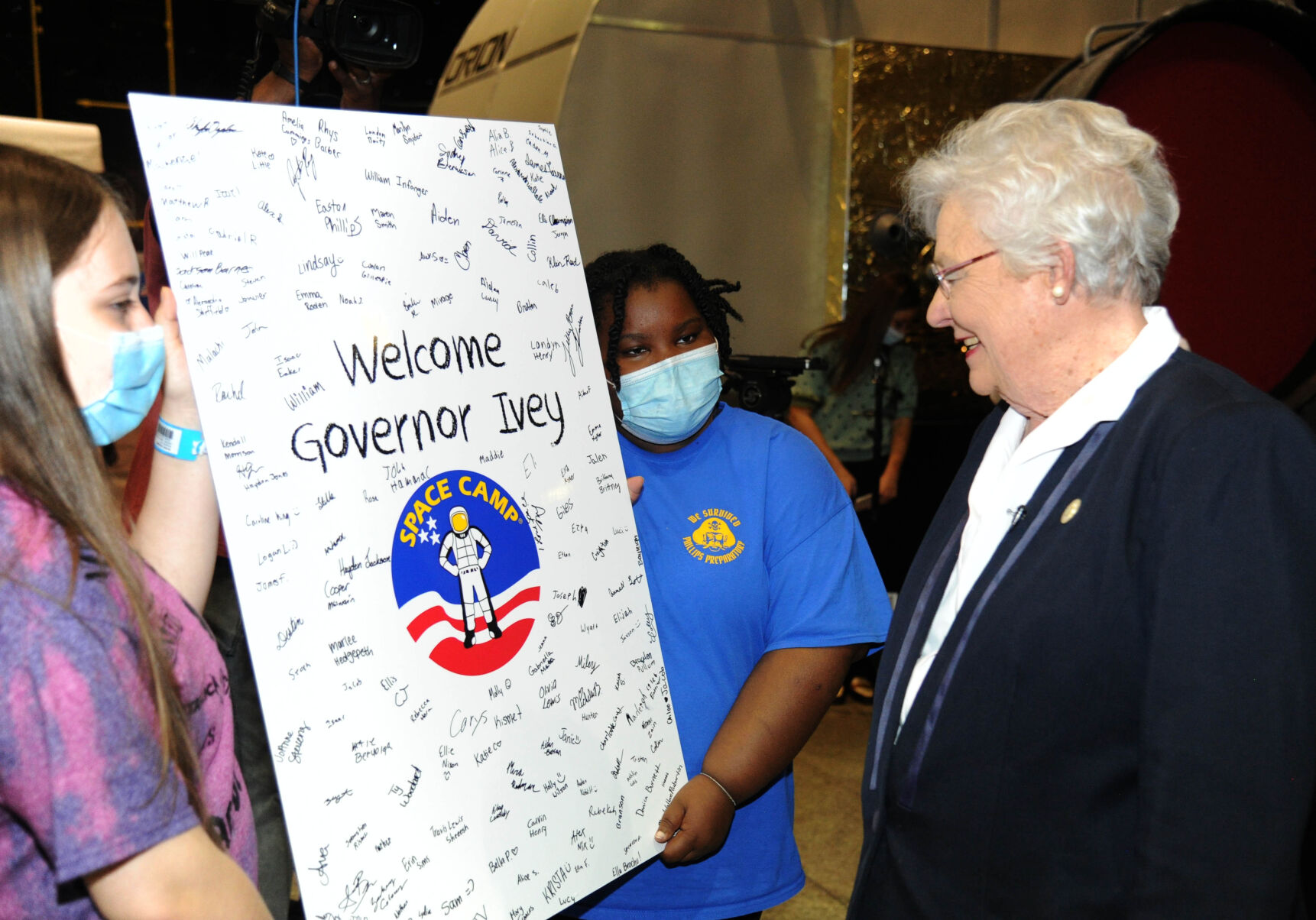 Alabama Governor Kay Ivey visits Space Camp